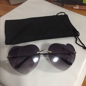 Heart shaped sunglasses